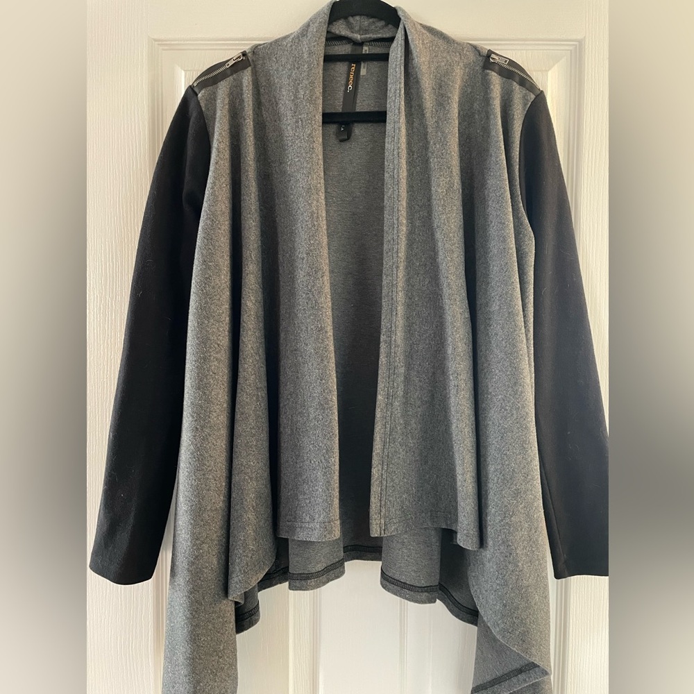 Stylish Gray and Black Women's Sweater